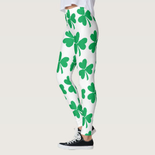 Shamrocks for St Patricks Day Leggings