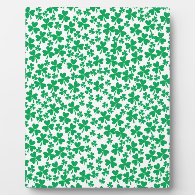 Shamrocks for St Patrick's Day Plaque (Front)
