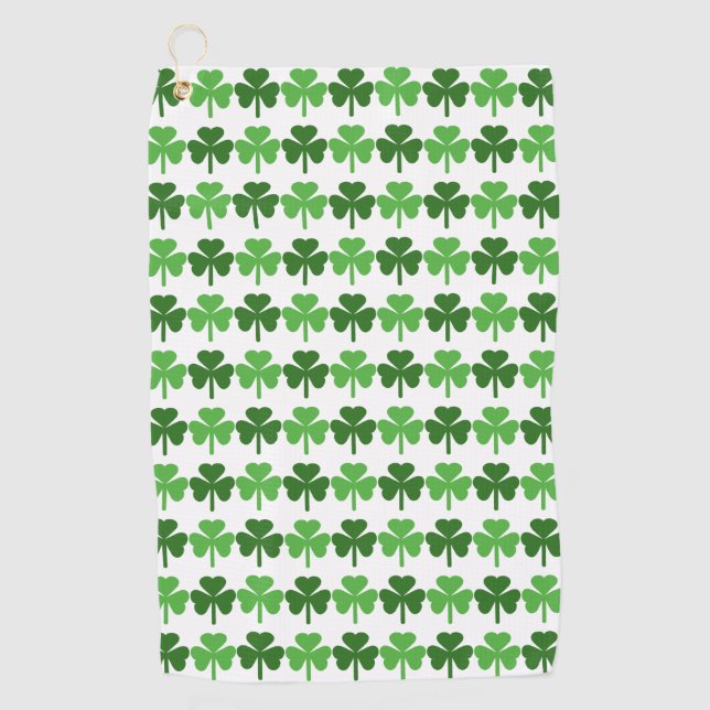 Shamrocks Golf Towel (Front)