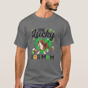 Shamrocks Heart Happy Patrick Day One Lucky Beagle T-Shirt