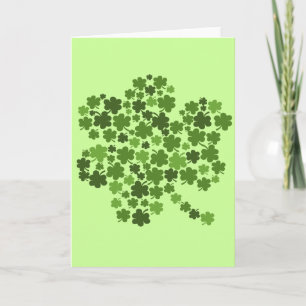 Shamrocks in a Shamrock Card