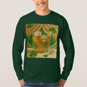 Shamrocks Irish Whiskey Tumbler "Sláinte!" T-Shirt