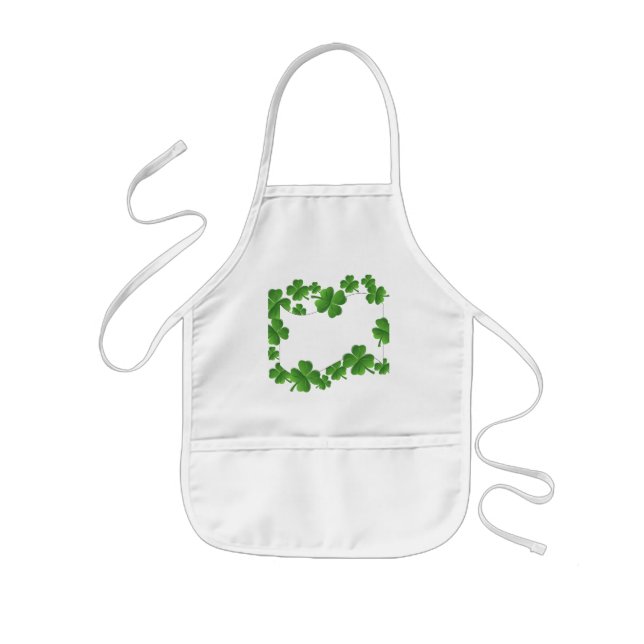 Shamrocks Kids Apron (Front)
