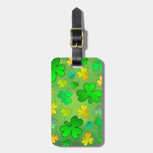 Shamrocks Luggage Tag (Front Vertical)