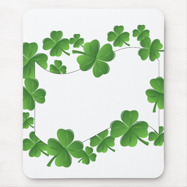 Shamrocks Mouse Mat (Front)