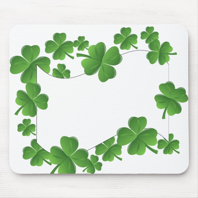 Shamrocks Mouse Mat (Front)