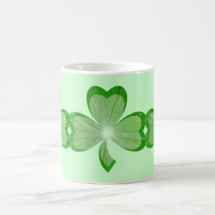 Shamrocks mug green