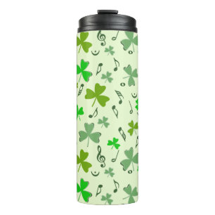Shamrocks Music Notes  Thermal Tumbler