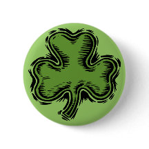 Shamrocks Of Ireland Button