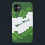 Shamrocks persionalized iPhone 11 case<br><div class="desc"></div>