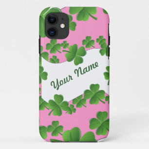 Shamrocks personalized iPhone 11 case