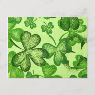Shamrocks - Postcard Invitation