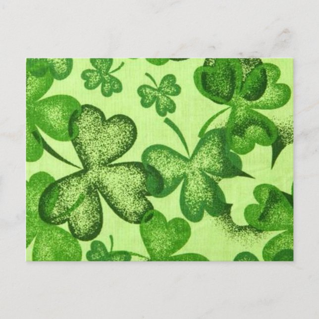 Shamrocks - Postcard Invitation (Front)