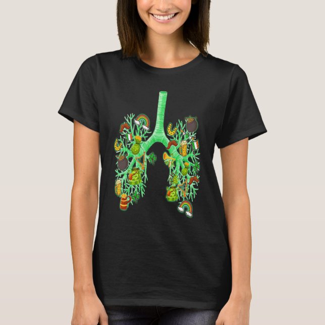 Shamrocks Respiratory Therapist RT St Patrick's Da T-Shirt (Front)