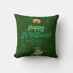 "Shamrocks & Shenanigans: A St. Patrick's Day  Cushion