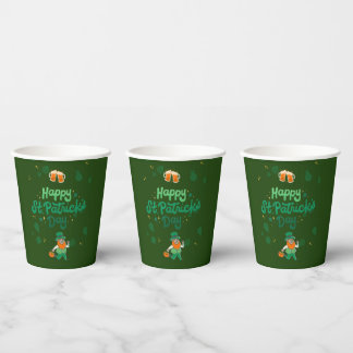 "Shamrocks & Shenanigans: A St. Patrick's Day  Paper Cups
