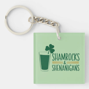 Shamrocks & Shenanigans: St. Patrick's Day Design Key Ring