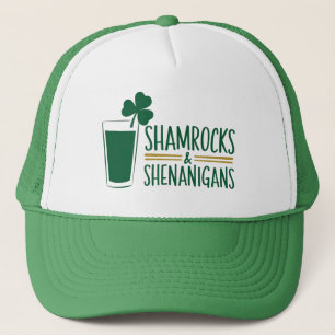 Shamrocks & Shenanigans: St. Patrick's Day Design Trucker Hat