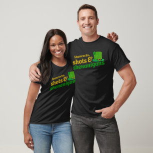 Shamrocks, Shots, and Shenanigans T-Shirt