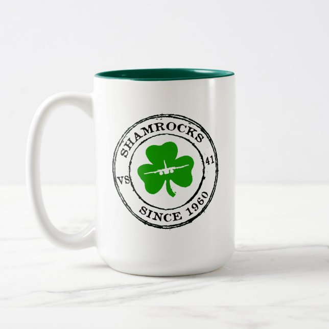 SHAMROCKS SINCE 1960 Two-Tone COFFEE MUG (Left)