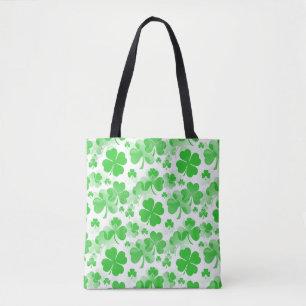 Shamrocks Tattoo seamless pattern + your ideas Tote Bag
