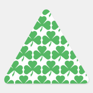 SHAMROCKS! TRIANGLE STICKER