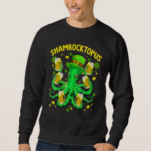 Shamrocktopus Funny Octopus Leprechaun St Patricks Sweatshirt