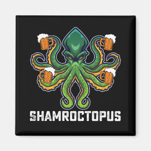 Shamroctopus Octopus Lover St Patrick's Day Magnet