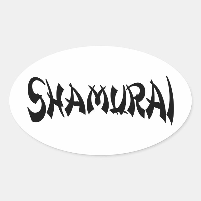 SHAMURAI OVAL STICKER (Front)