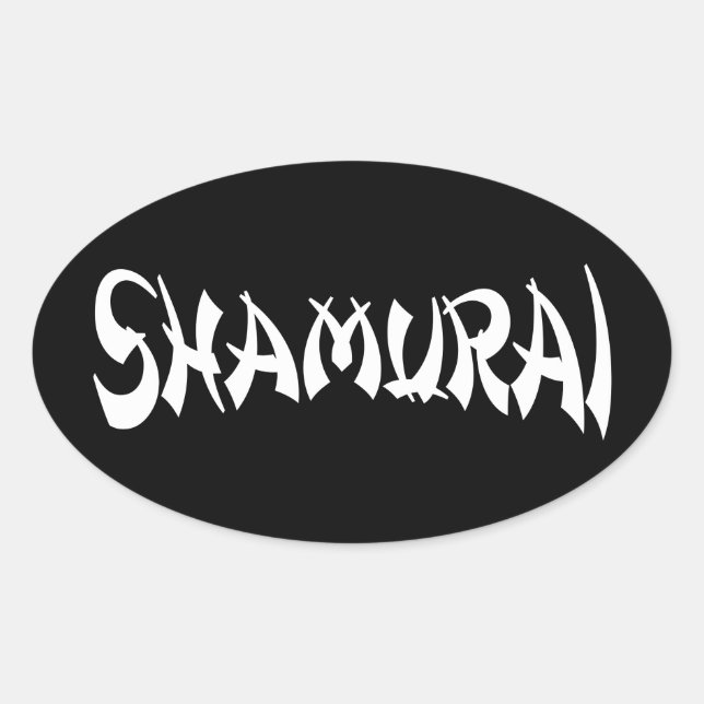 SHAMURAI OVAL STICKER (Front)