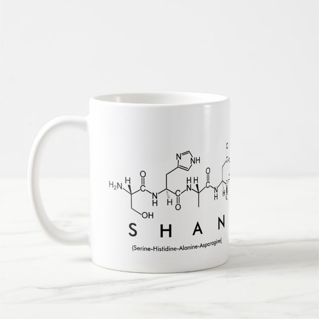 Shan peptide name mug (Left)