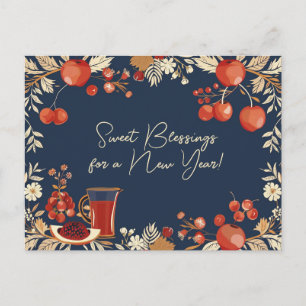  Shana Tova - blue Postcard