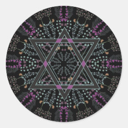 Shana Tova Jewish New Year Classic Round Sticker