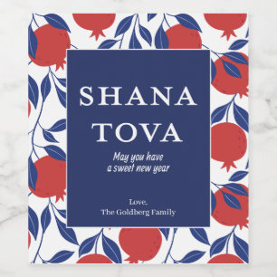 Shana Tova Personalised Wine Labels