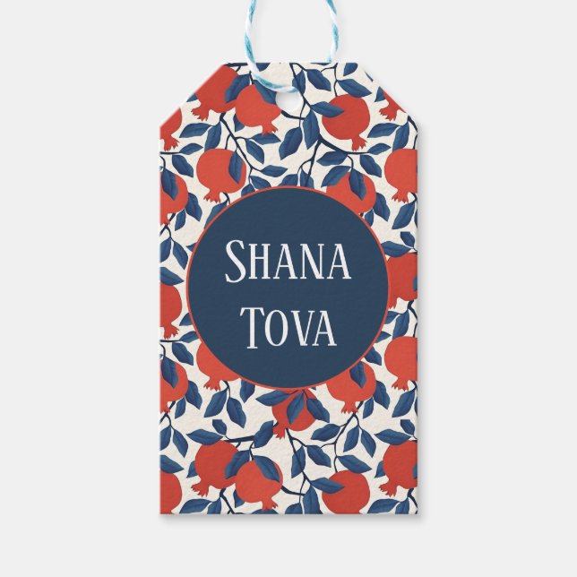 Shana Tova Pomegranate Gift Tags (Front)