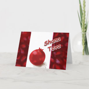 Shana Tova - Red Pomegranate - Greeting Card