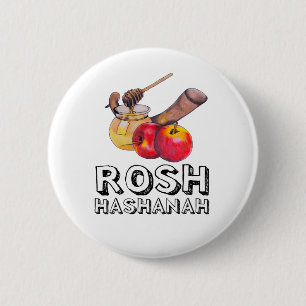 Shana Tova / Rosh Hashanah 6 Cm Round Badge