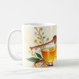 Shana Tova Rosh Hashanah Apple and Honey Flowers Coffee Mug