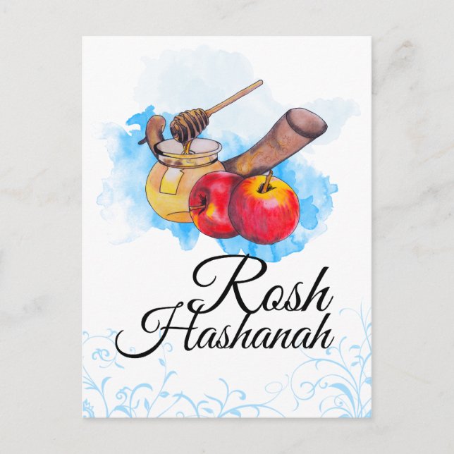 Shana Tova / Rosh Hashanah Holiday Postcard (Front)