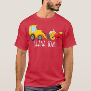 Shana Tova Trucks Loader Apple & Honey Funny Rosh T-Shirt