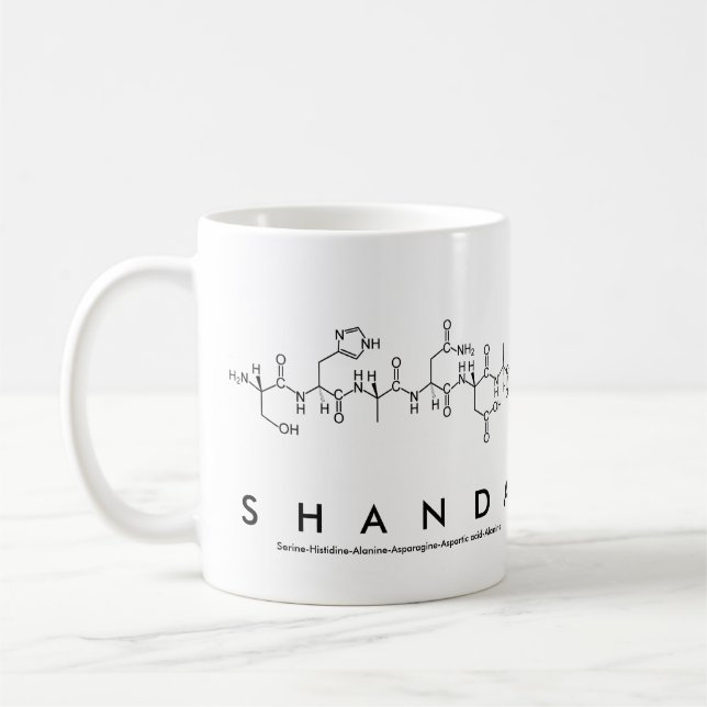Shanda peptide name mug (Left)