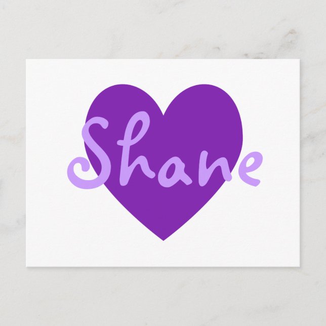 Shane in Purple Postcard (Front)