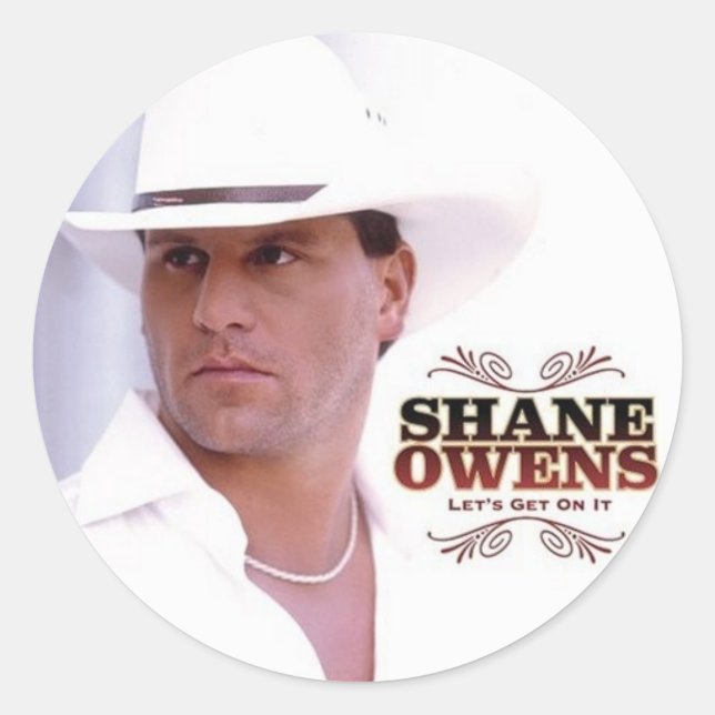 SHANE OWENS "Let's Get On It" Round Sticker (Front)