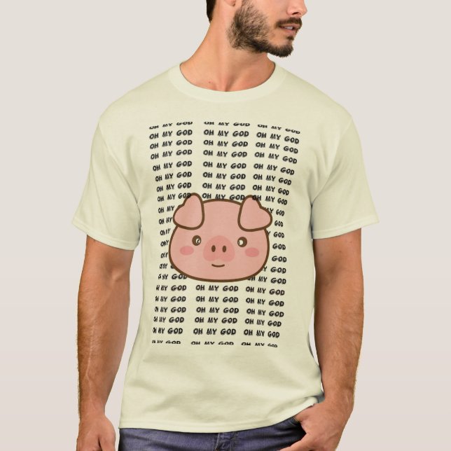Shane Pig Oh mon Dieu T-shirt cocho - style Dawson (Front)