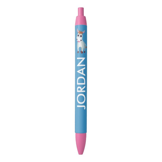 Shane the Donkey Black Ink Pen (Front Vertical)