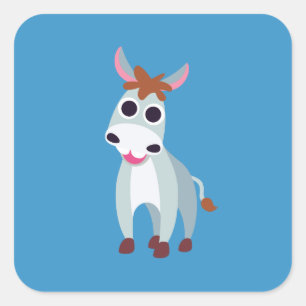 Shane the Donkey Square Sticker