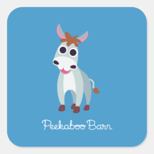 Shane the Donkey Square Sticker