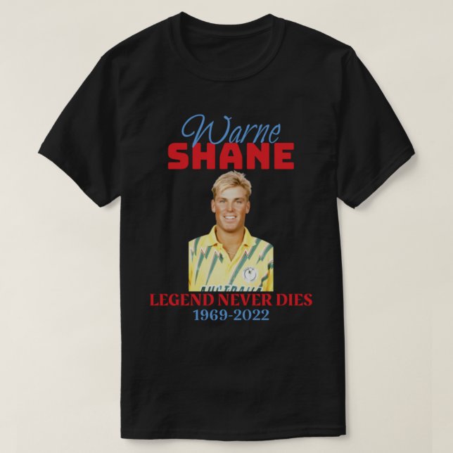 Shane warne - warne Shane 1969 2022   T-Shirt (Design Front)