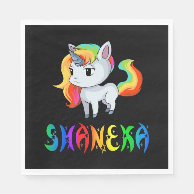Shaneka Unicorn Napkin (Front)