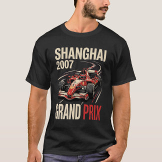 Shanghai 2007 Vintage Grand Prix Racing Poster T-Shirt